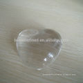 Crystal glass heart paperweight